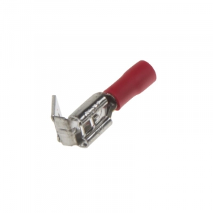 Rozvádzač - plochý faston konektor / 6,3mm / červený (100ks)