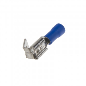 Rozvádzač - plochý faston konektor / 6,3mm / modrý (100ks)
