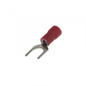 Káblová vidlička - M6 / červená (100ks)