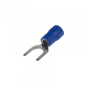 Káblová vidlička - M6 / modrá (100ks)
