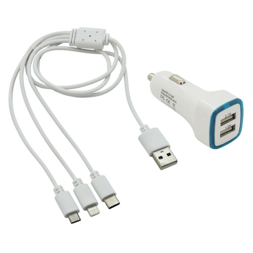 Nabíjačka telefónu USB 3in1 (micro USB, iPhone, USB C)