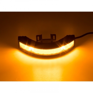 Výstražné LED svetlo vonkajšie, 12-24V, 12x3W, oranžové, ECE R65