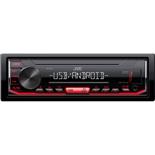 USB rádio s červeným podsvietením JVC KD-X162