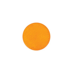 Odrazka okrúhla - oranžová 60mm nalepovacia