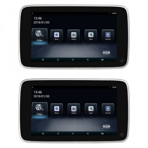 Set LCD monitorov 10,8 "OS Android / USB / SD s držiakom na opierku pre VOLVO