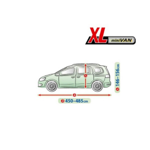 Rozmery plachty na auto Mobile Garage XL mini Van