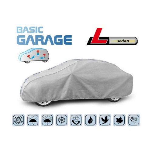 Vlastnosti plachty na auto Basic Garage L sedan