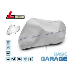 Vlastnosti plachty na motocykel Basic Garage moto L
