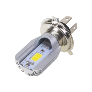 Motocyklová LED žiarovka H4 - biela 2x CREE COB LED / 8-80V / 800lm (1ks)