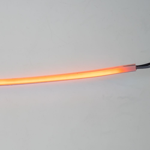 Oranžový silikónový LED pásik 12V