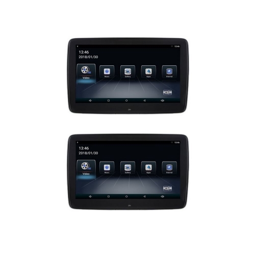 Set LCD monitorov 11,6 "OS Android / USB / SD s držiakom na opierku pre Mercedes-Benz