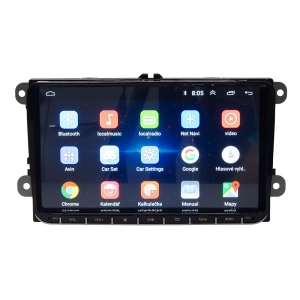 Autorádio pre VW, Škoda s 9" LCD, Android 8.1, WI-FI, GPS, Mirror link, Bluetooth, 2x USB