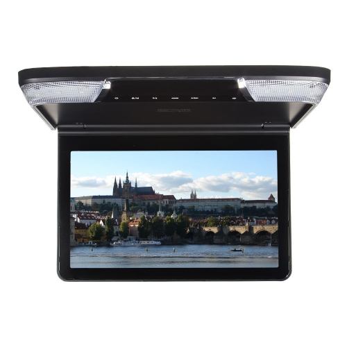 Stropní monitor 11,6" čierny s DVD/SD/USB/IR/FM