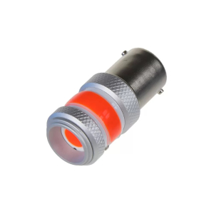 LED autožárovky BA15s - červené / COB 360 ° / 9-60V / 12W (2ks)