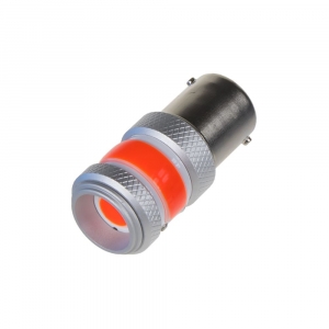 LED autožiarovky BA15s - červené / COB 360° / 9-60V / 12W (2ks)