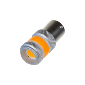 LED autožiarovky BA15s - oranžové / COB 360° / 9-60V / 12W (2ks)