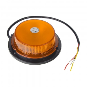 12V/24V oranžový 18W LED maják na pevnú montáž