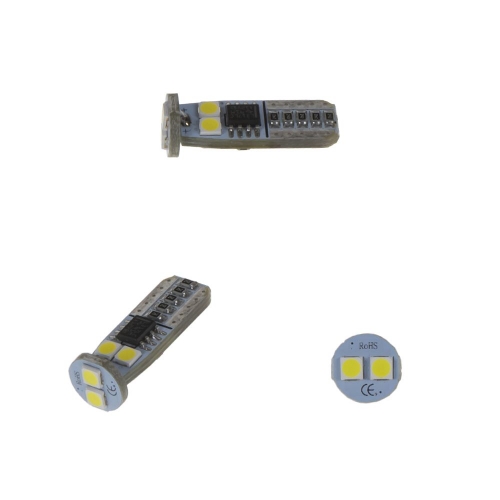 Biele autožiarovky LED T10, 12V, 6LED / 3030SMD