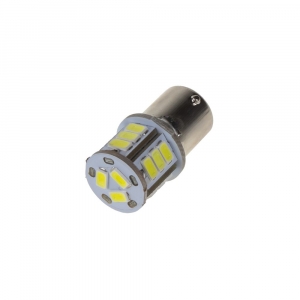 LED autožárovka BA15s/24V - bílá 18xSMD LED5730 (2ks)
