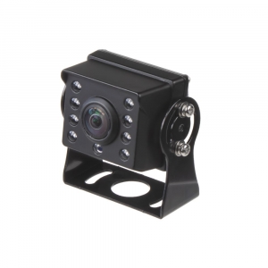 Kamera 12V - s LED prisvietením / 140° / 4-PIN (53x40x39mm)
