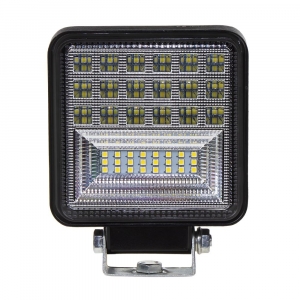 LED svetlo  na pracovné stroje - 42x3W LED / 10-30V ECE R10 (110x110x35mm)