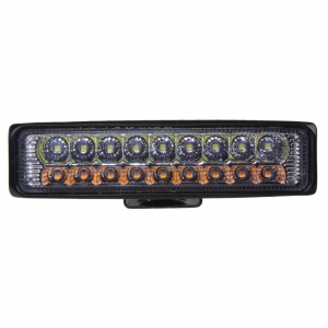 LED pracovné svetlo - rampa biela/oranžová 18x3W LED / 10-30V / ECER10 (150x40x40mm)