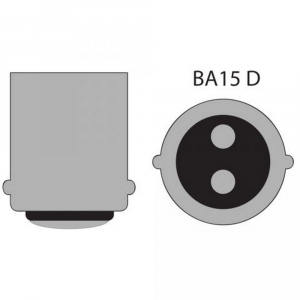Detail pätice LED žiarovky BA15D