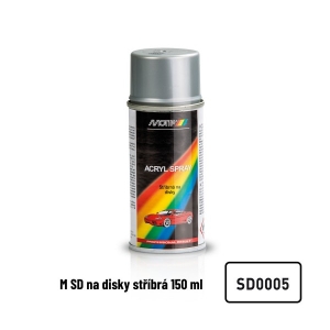 Barva ve spreji - stříbrná na disky SD0005 MOTIP (150ml)