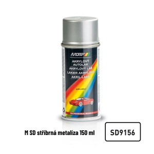 Akrylový autolak - strieborná metalíza (150ml) MOTIP