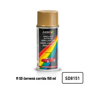 Akrylový autolak - červená corrida (150ml) MOTIP