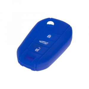 Silikónový obal pre kľúč - Citroen / Peugeot (3-tlačidlový) modrý