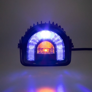 PROFI LED výstražné svetlo-oblúk 10-80V modrej, 138x126mm