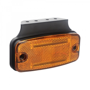 Boční obrysové světlo 12/24V - oranžové 2x LED/ECE R3, R91 (114,4x54,4x22,4mm)