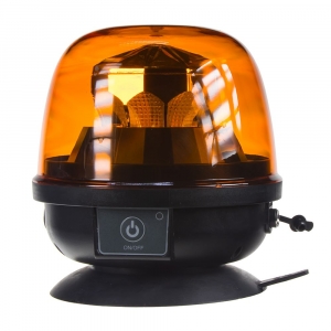 LED maják AKU - oranžový / nabíjací s magnetom ECE R10/R65 (130x140mm)