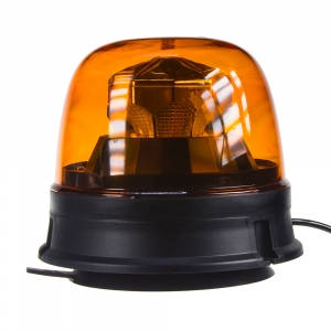 LED maják oranžový 12/24V - magnetický 10x 1,8W LED / ECE R65/R10 (144x131mm)