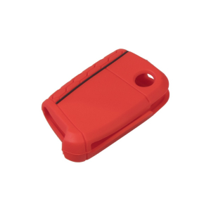 Červený silikónový obal 3-tlačidlového kľúča Seat,Škoda,VW
