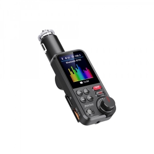 FM Transmitter 12V / 24V - Bluetooth / MP3 / TFT LCD / USB / SD / Voltmeter
