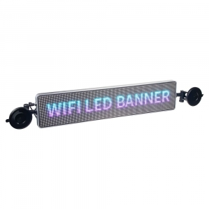 Wifi LED banner - 12V / plnobarevný displej s vysokým jasem (49,5cmx11cm)