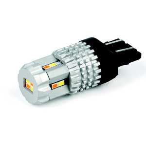 LED autožiarovka 12V / T20 (7443) - biela/oranžová 12xSMD (2ks)