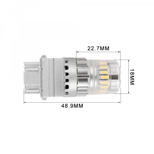Rozmery LED autožiarovky 12V / T20 (3157)