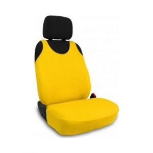 Predný ochranný poťah na sedadlo auta CLASSIC yellow
