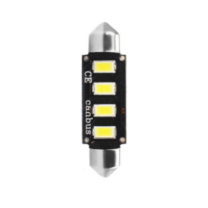 LED sulfid SV8,5 / 42mm / 12V - biela 4x LED SMD5730 CANBUS (1ks) M-Tech