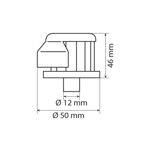 Rozmery vzduchového filtra do automobilu MINI (46x50mm)