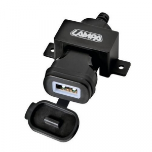 USB napájací konektor pre motorky 2400mA / 12/24 V / USB-FIX OMEGA