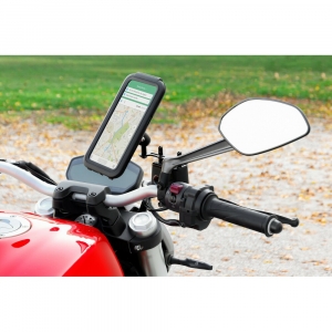 Použitie držiaka mobilný telefón na motorku alebo bicykel OPTI-CASE