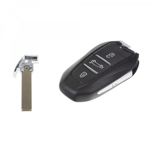 Originálny kľúč Peugeot 434Mhz, 3-tlačítkový, 2017-