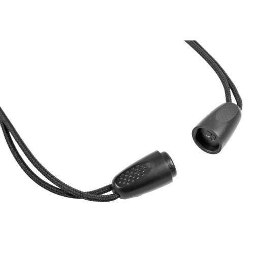 Detail slúchadiel do uší s mikrofónom Lampa