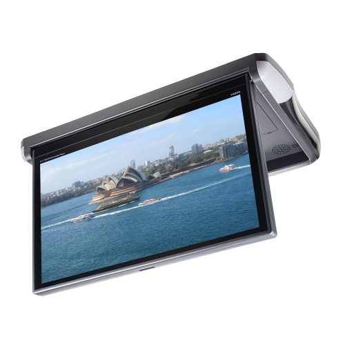 Antracitový stropný monitor 13,3 "čierny s OS. Android HDMI / USB, diaľkové ovládanie so snímačom pohybu