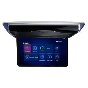Stropní motorický monitor 15,6" - černý s OS. Android / HDMI / USB / WIFI / dálkové ovládání se snímačem pohybu