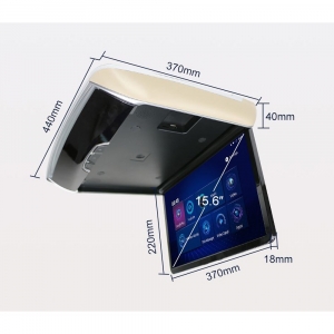 Rozmery stropného motorického monitora 15,6 "s OS. Android HDMI / USB, diaľkové ovládanie so snímačom pohybu 